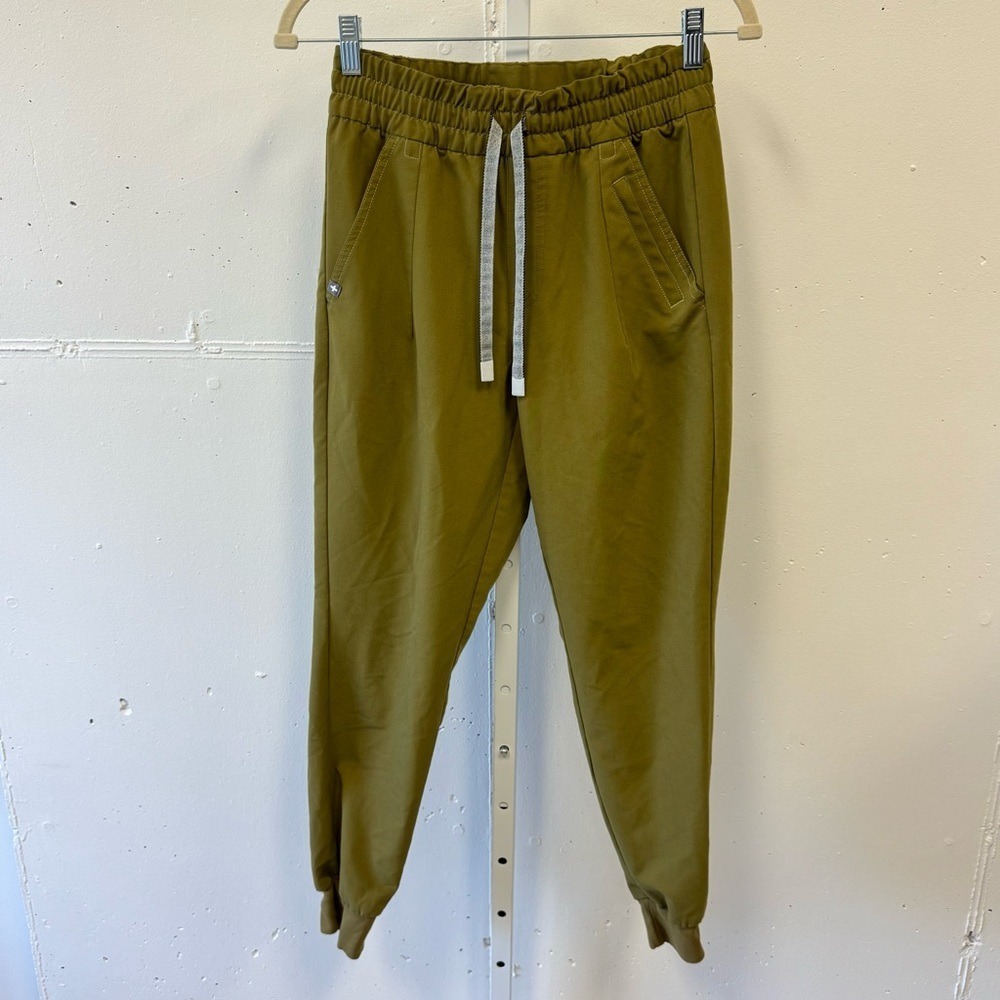 Figs Women's Petite High‎ Waisted Uman Relaxed Jogger Scrub Pants Bonsai XXS